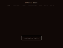 Tablet Screenshot of emanuelesegre.com